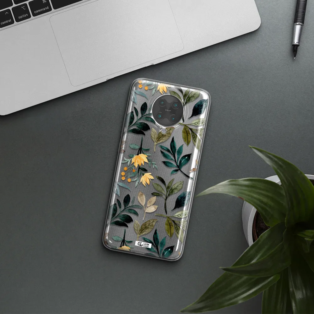 Fall Flowers Xiaomi Poco F2 Pro Clear TPU Case