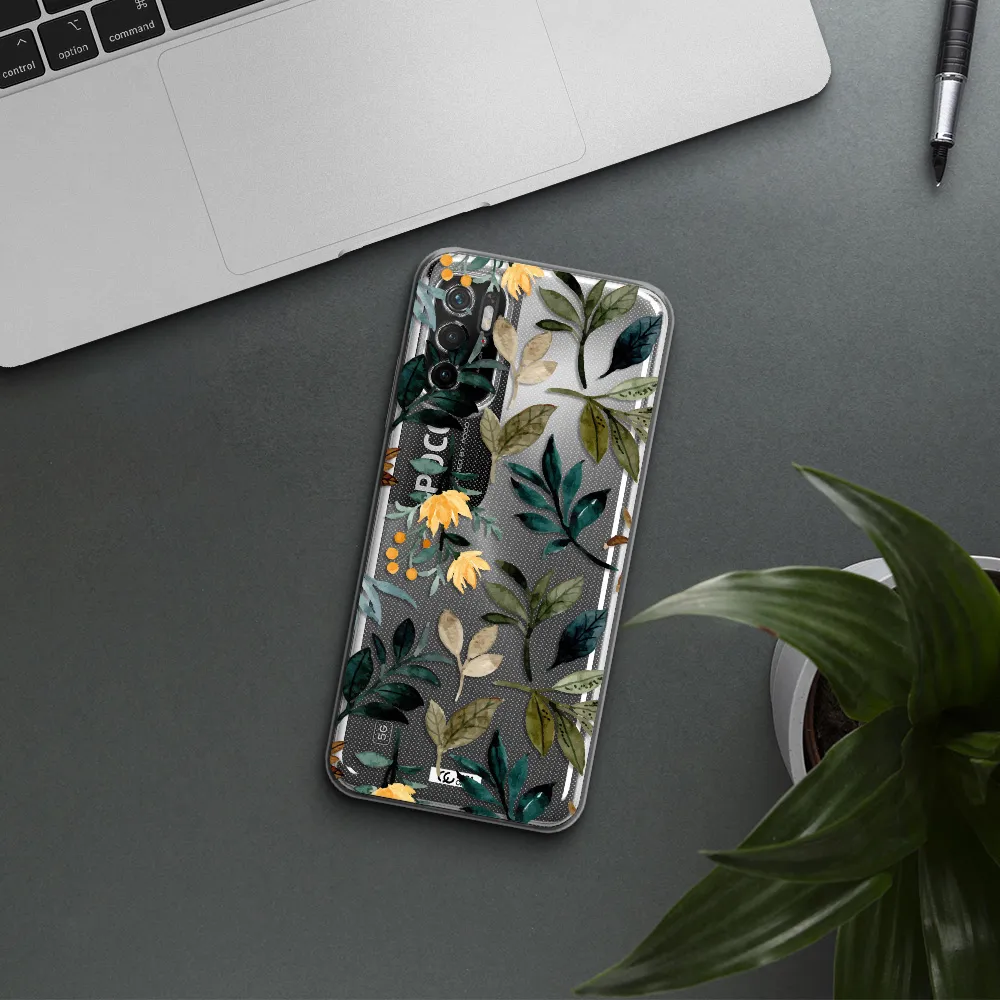 Fall Flowers Xiaomi Poco M3 Pro Clear Tpu Case