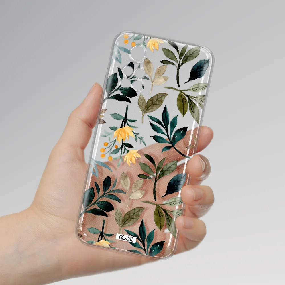 Fall Flowers Xiaomi Poco M4 Pro 4G Clear Tpu Case