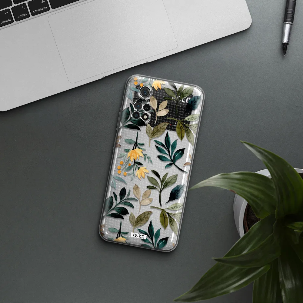 Fall Flowers Xiaomi Poco M4 Pro 4G Clear Tpu Case