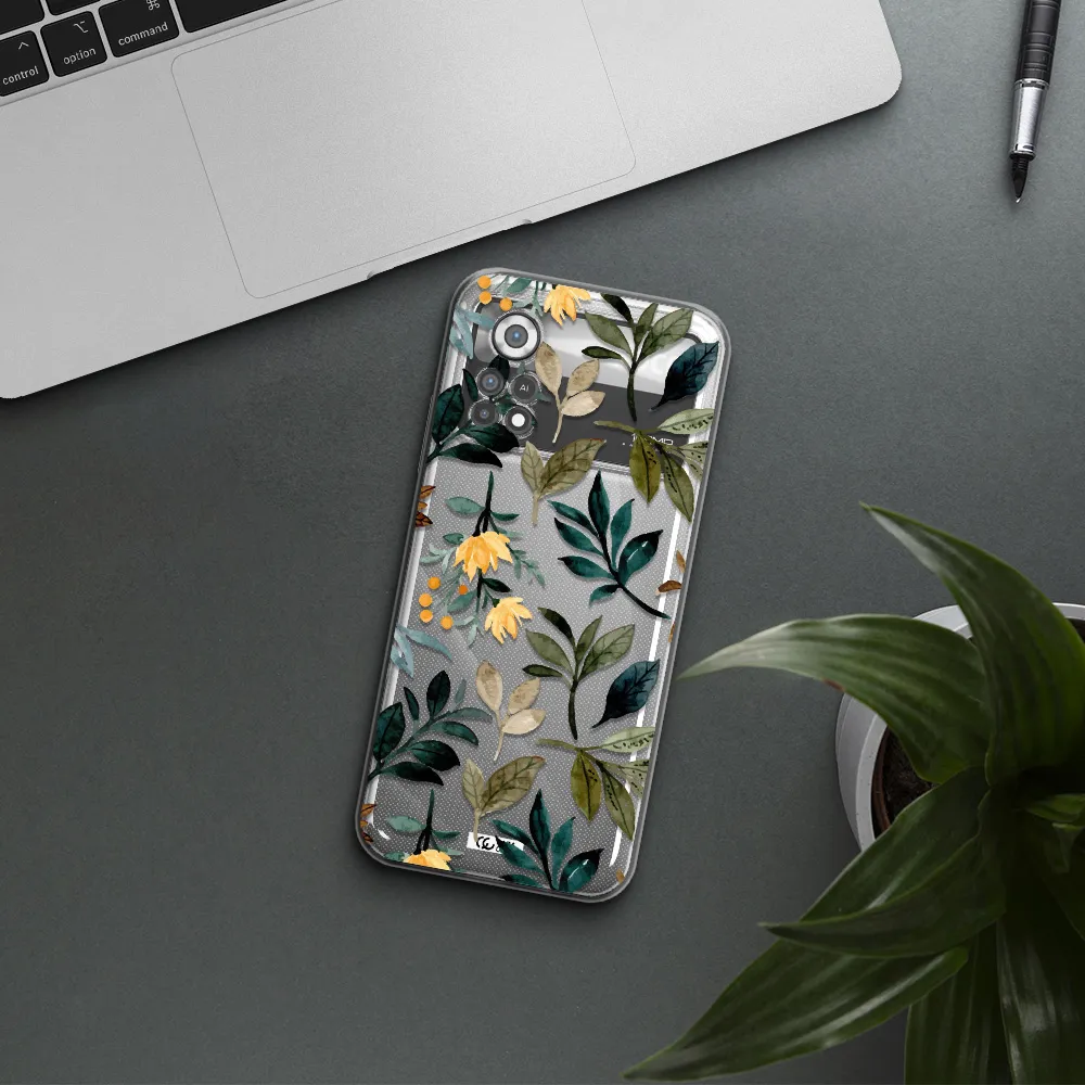 Fall Flowers Xiaomi Poco X4 Pro Clear TPU Case