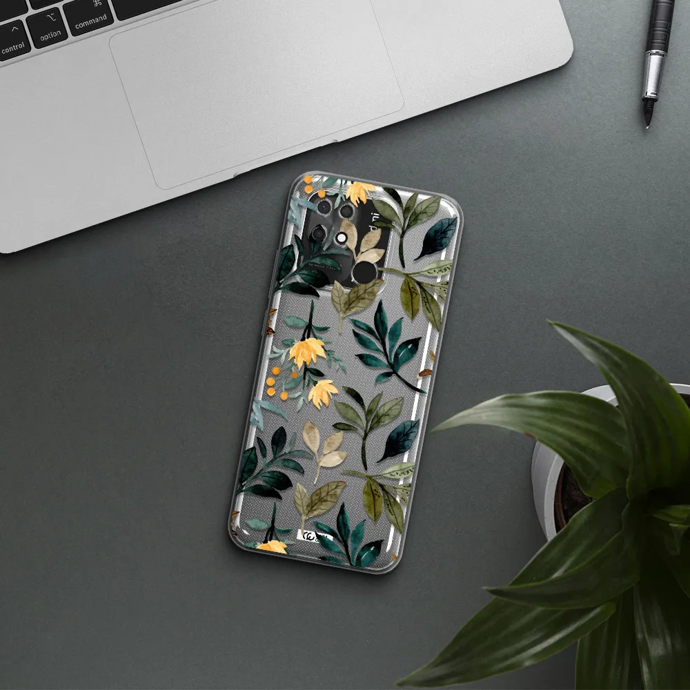 Fall Flowers Xiaomi Redmi 10C Clear TPU Case