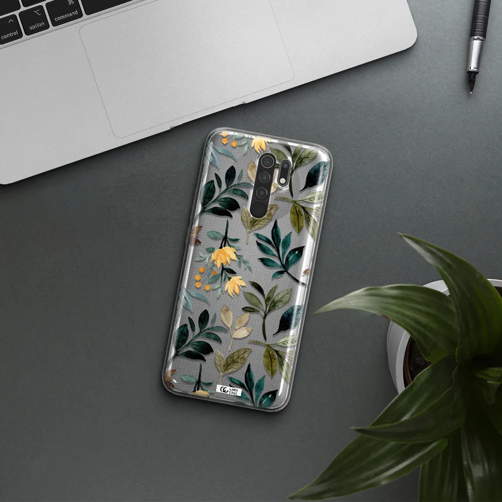 Fall Flowers Xiaomi Redmi 9 Clear TPU Case