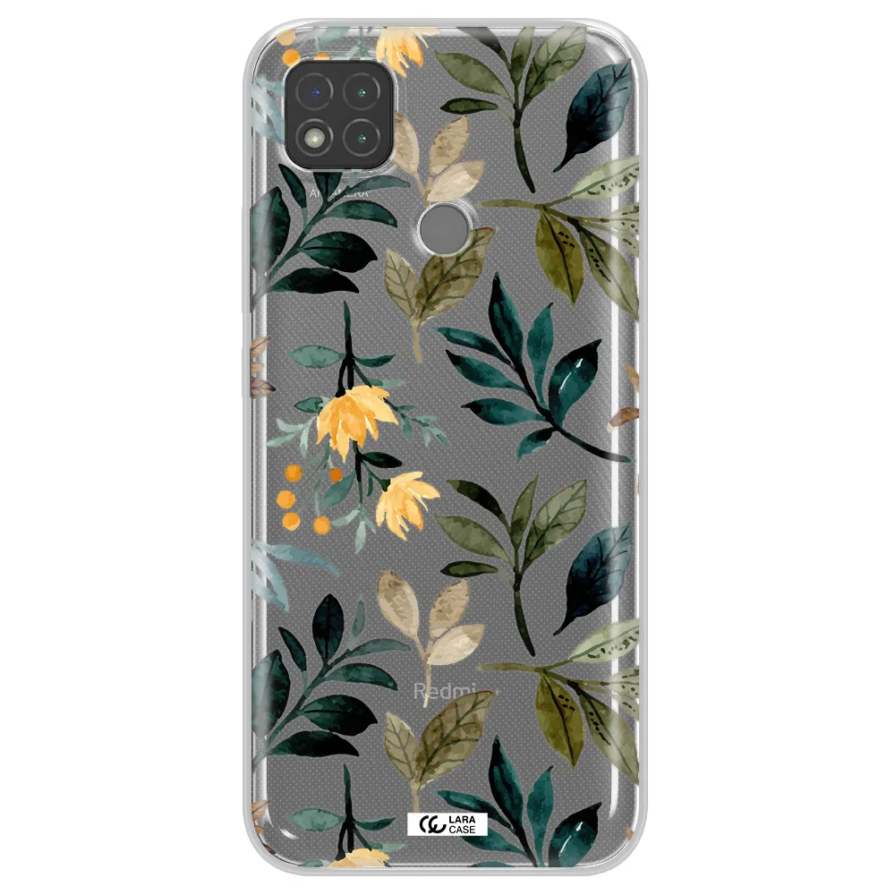 Fall Flowers Xiaomi Redmi 9C Clear TPU Case