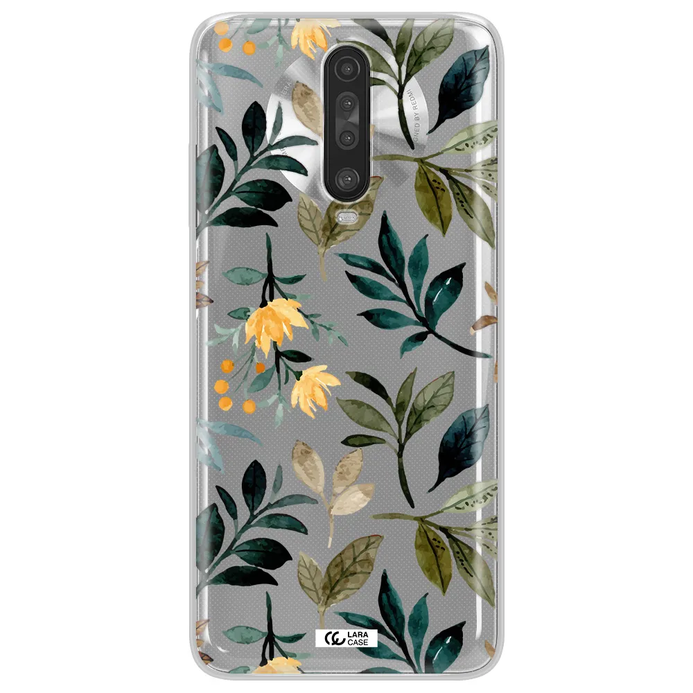 Fall Flowers Xiaomi Redmi K30 Clear TPU Case