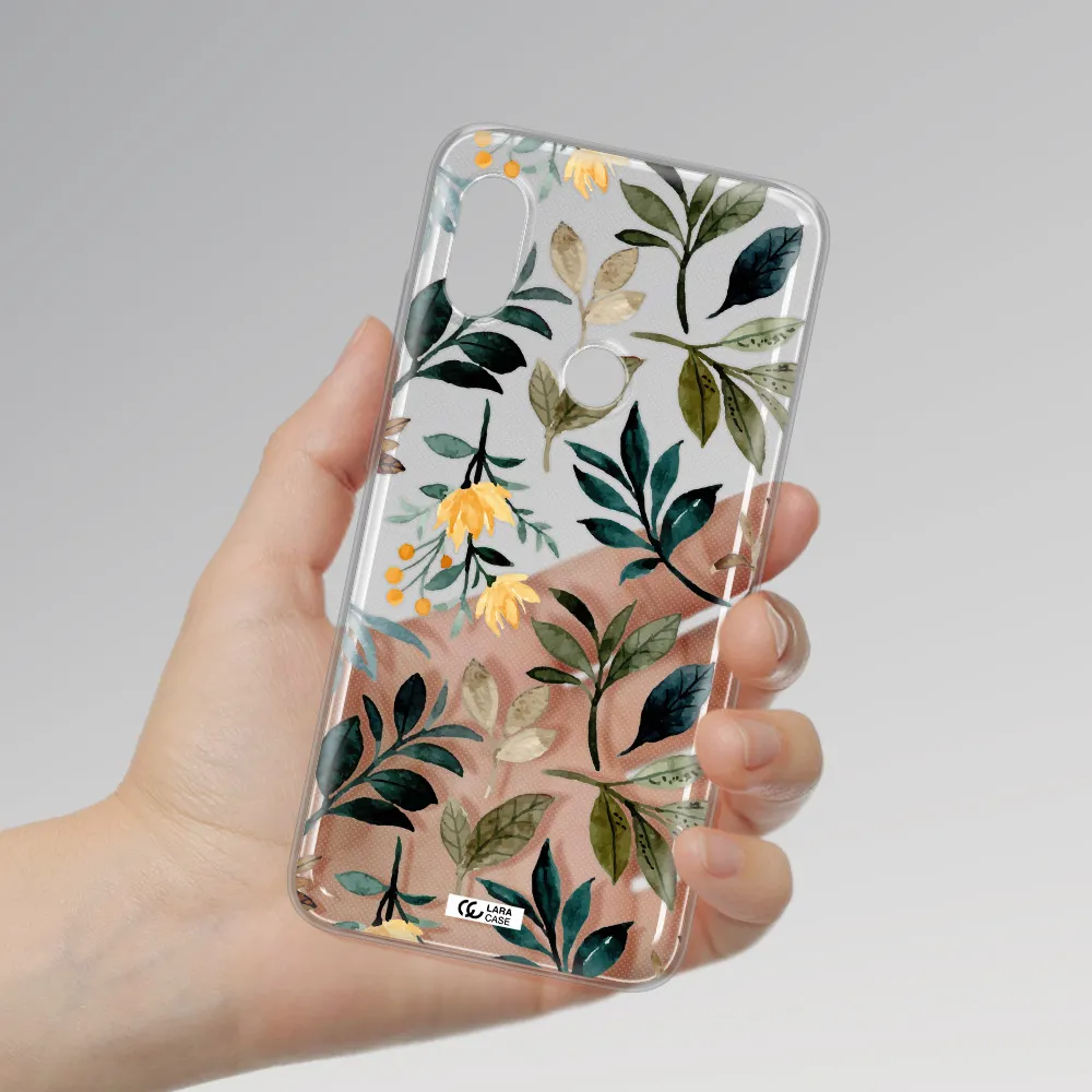 Fall Flowers Xiaomi Redmi Note 6 Pro Clear TPU Case