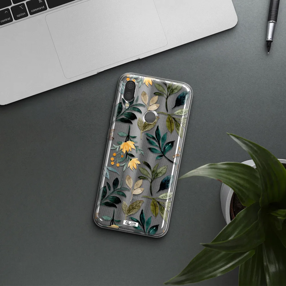 Fall Flowers Xiaomi Redmi Note 7 Clear TPU Case