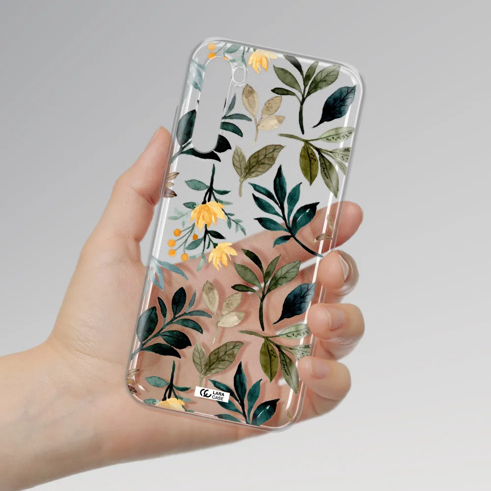 Fall Flowers Xiaomi Redmi Note 8T Clear Tpu Case