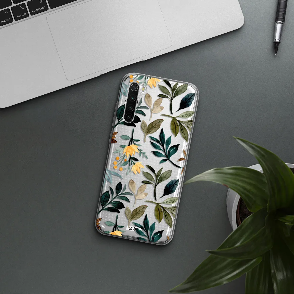 Fall Flowers Xiaomi Redmi Note 8T Clear Tpu Case