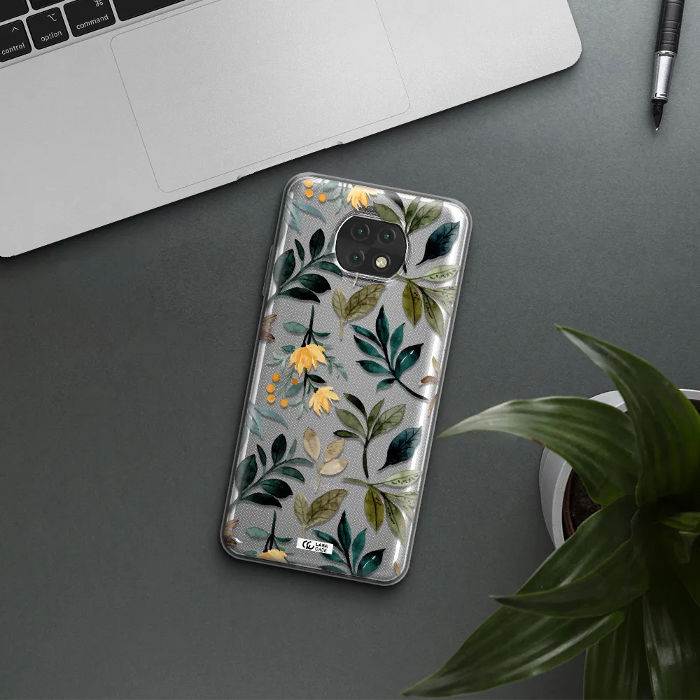Fall Flowers Xiaomi Redmi Note 9T Clear Tpu Case