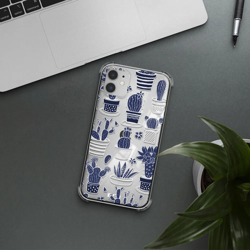 Blue Cactus Apple iPhone 11 Clear PC Case