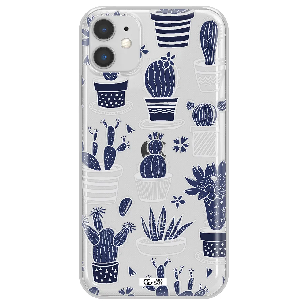 Blue Cactus Apple iPhone 11 Clear TPU Case