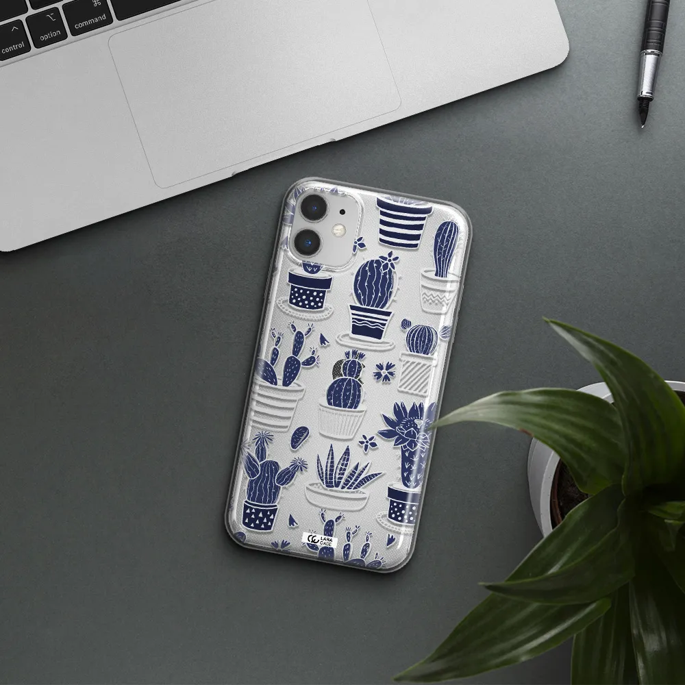 Blue Cactus Apple iPhone 11 Clear TPU Case