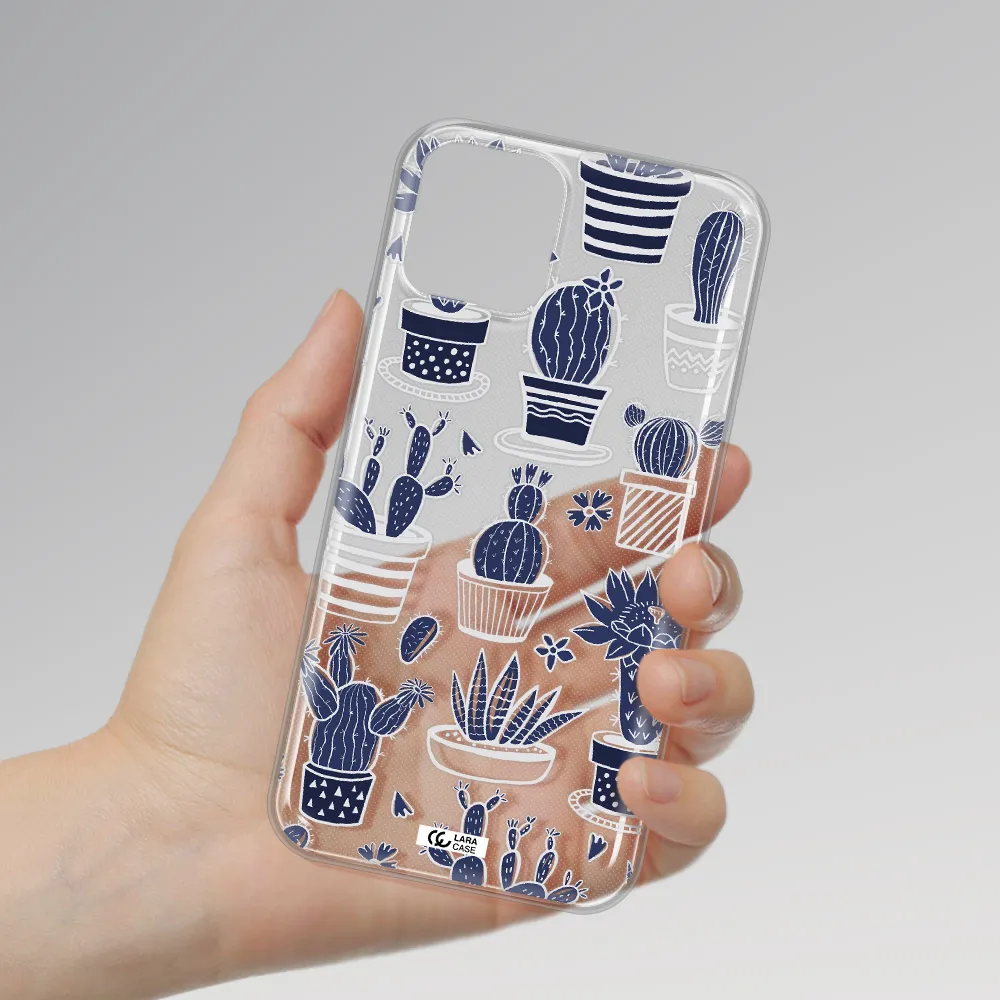 Blue Cactus Apple iPhone 11 pro max Clear TPU Case