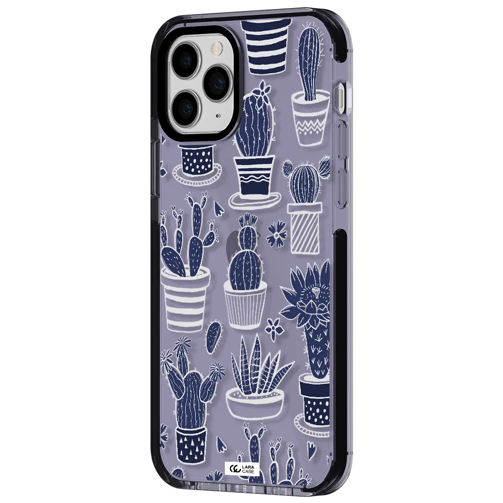 Blue Cactus Apple iPhone 11 pro max impact Lilac Case