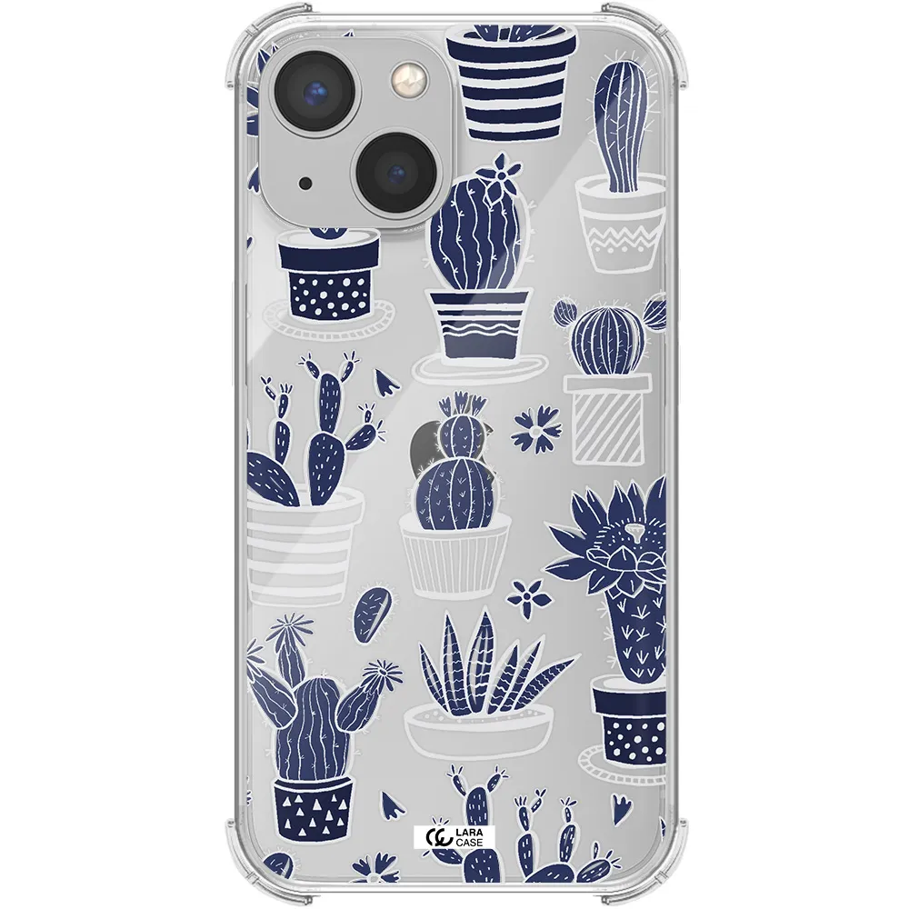 Blue Cactus Apple iPhone 13 mini Clear PC Case