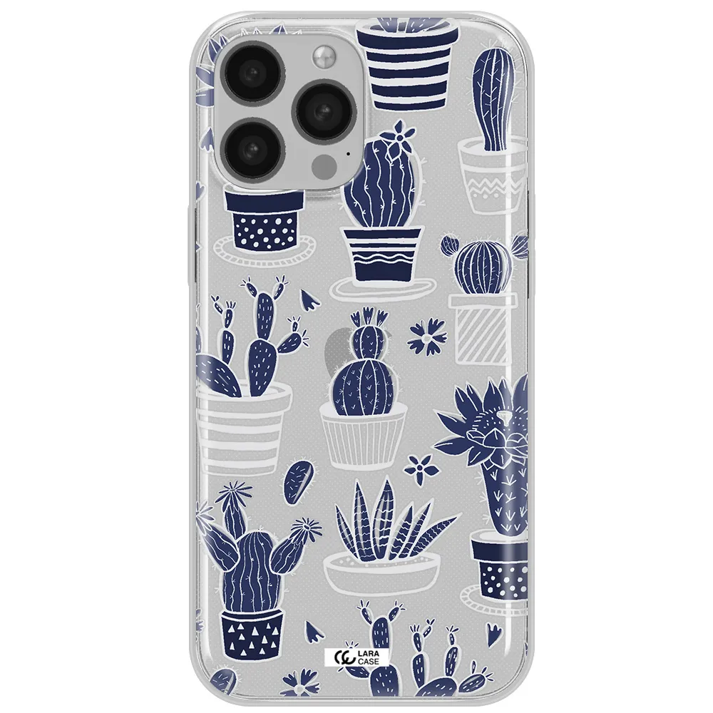 Blue Cactus Apple iPhone 13 Pro Clear TPU Case
