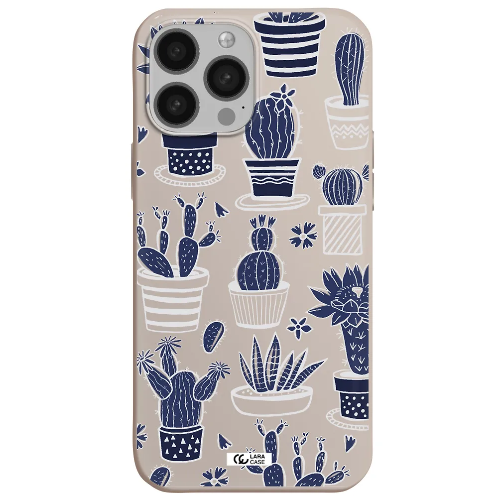 Blue Cactus Apple iPhone 13 Pro Silicone Stone Case