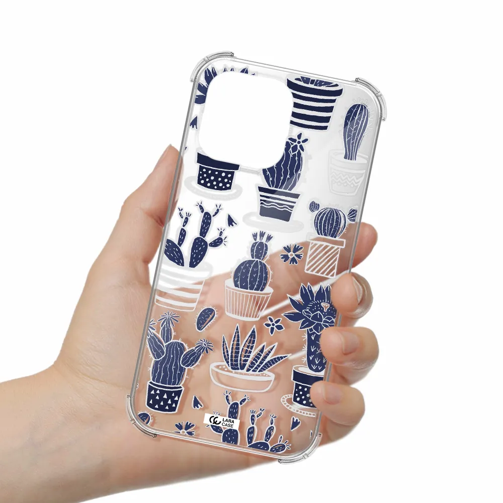 Blue Cactus Apple iPhone 14 pro Clear PC Case