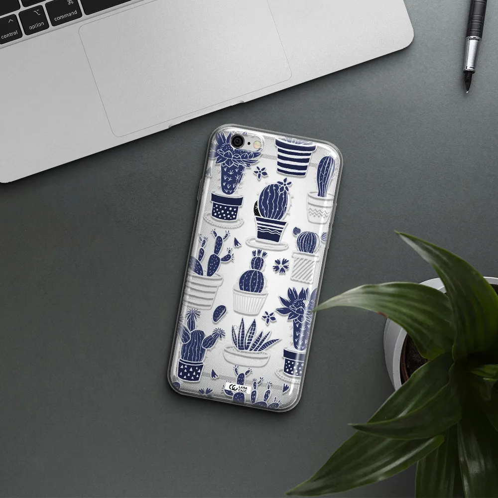 Blue Cactus Apple iPhone 6 Clear TPU Case