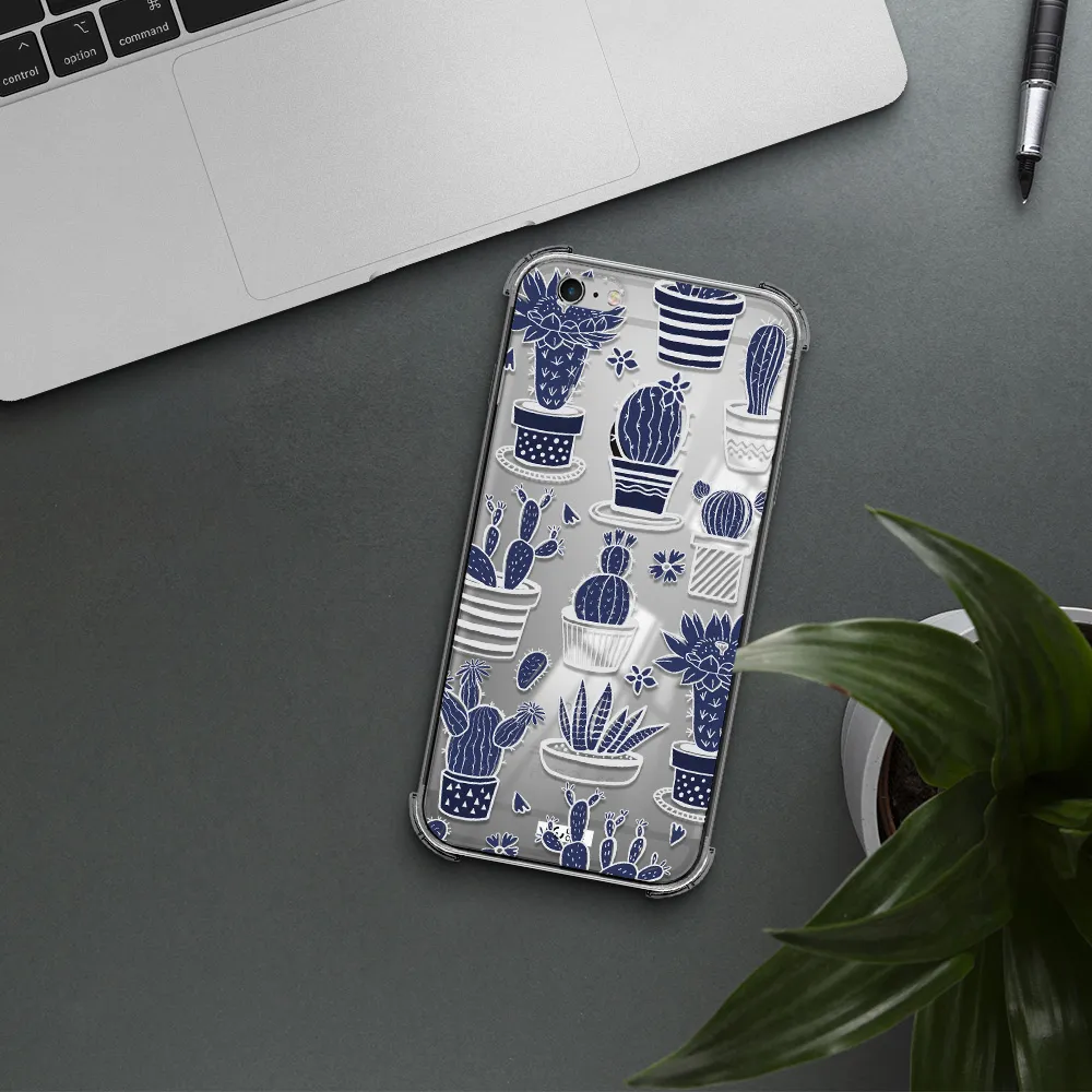 Blue Cactus Apple iPhone 6 plus Clear PC Case