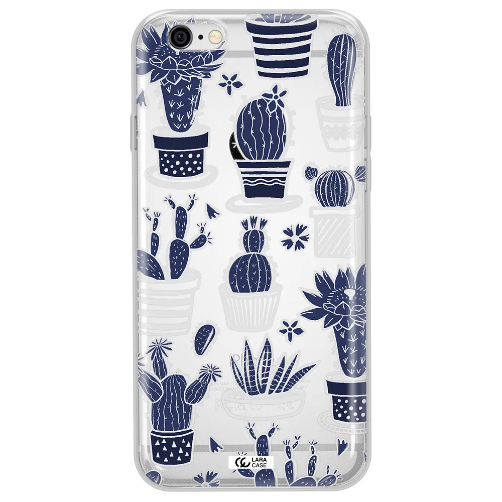 Blue Cactus Apple iPhone 6 plus Clear TPU Case