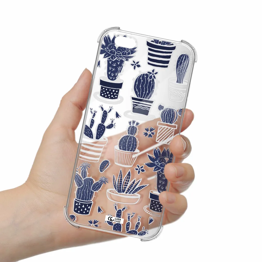 Blue Cactus Apple iPhone 6 s plus Clear PC Case