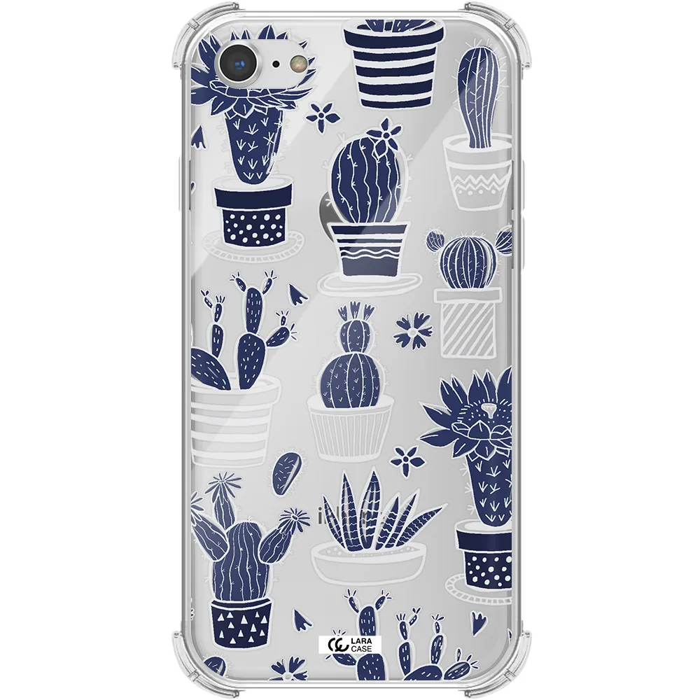 Blue Cactus Apple iPhone 7 Clear PC Case