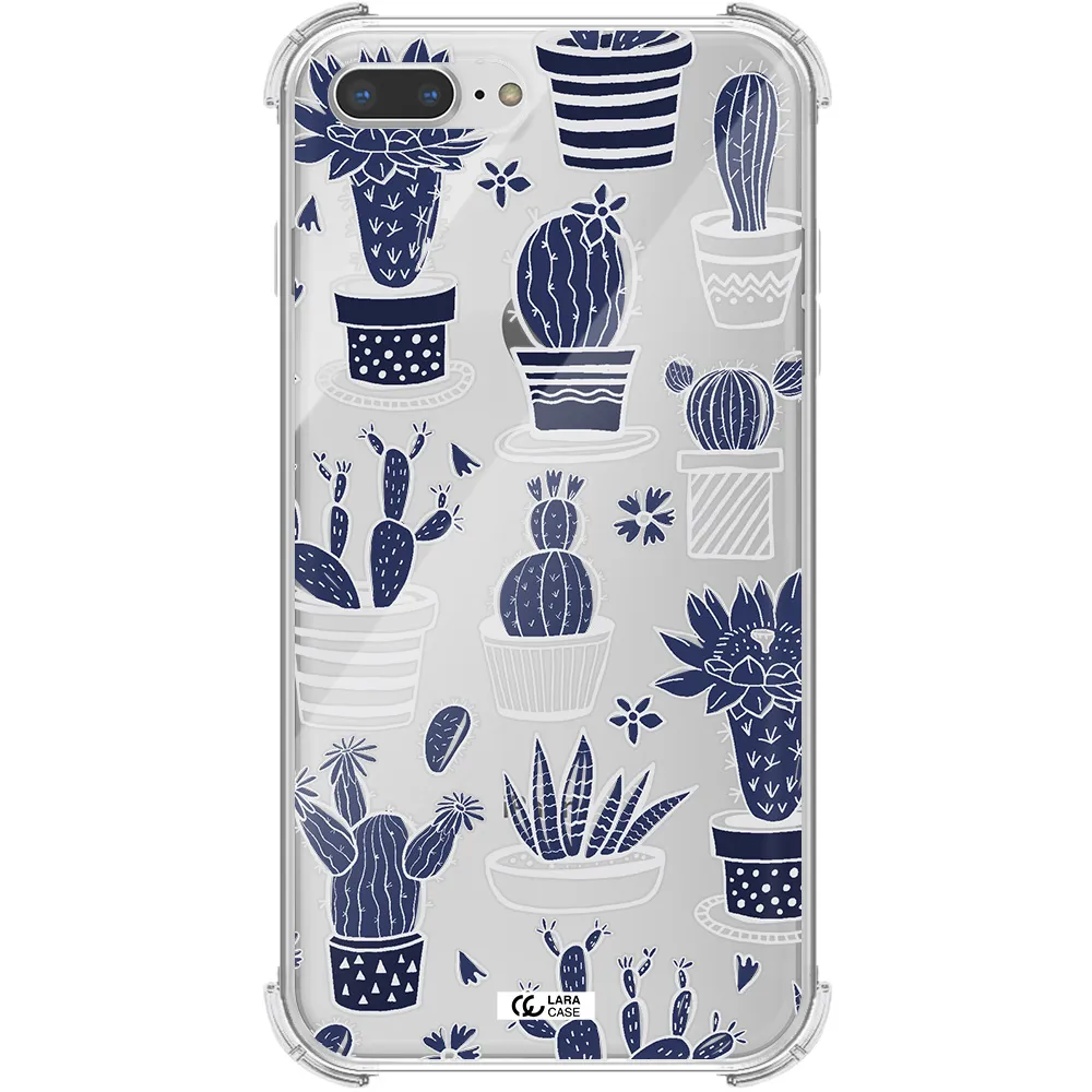 Blue Cactus Apple iPhone 7 plus Clear PC Case