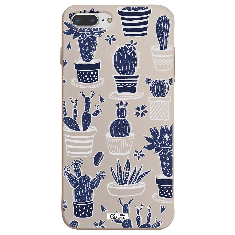 Blue Cactus Apple iPhone 7 plus Silicone Stone Case