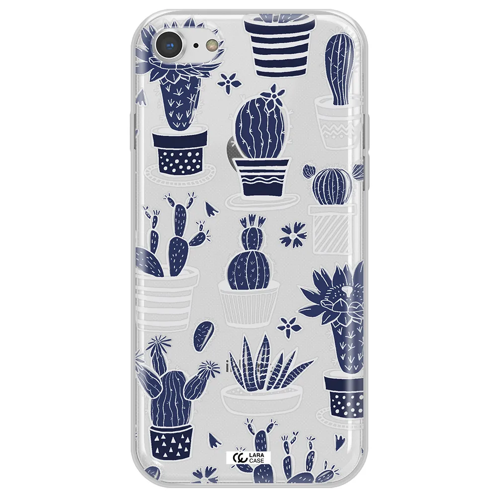 Blue Cactus Apple iPhone 8 Clear TPU Case