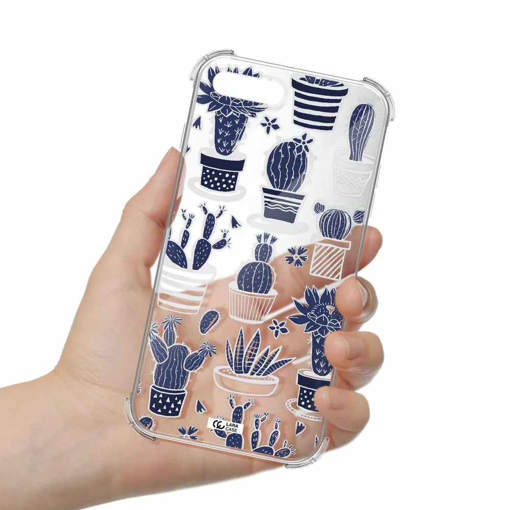 Blue Cactus Apple iPhone 8 plus Clear PC Case