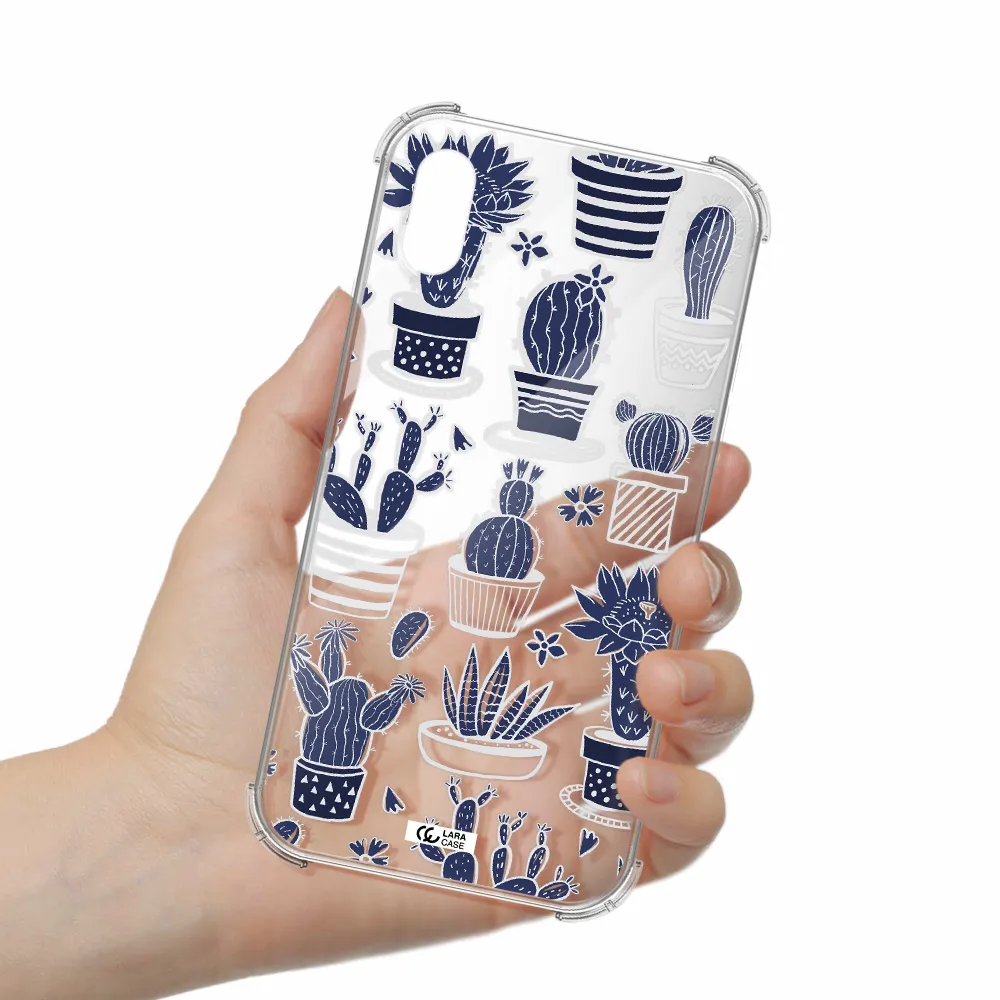 Blue Cactus Apple iPhone XS Clear PC Case
