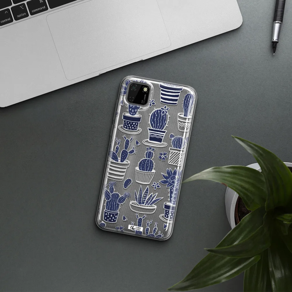 Blue Cactus Huawei Honor 9S Clear TPU Case