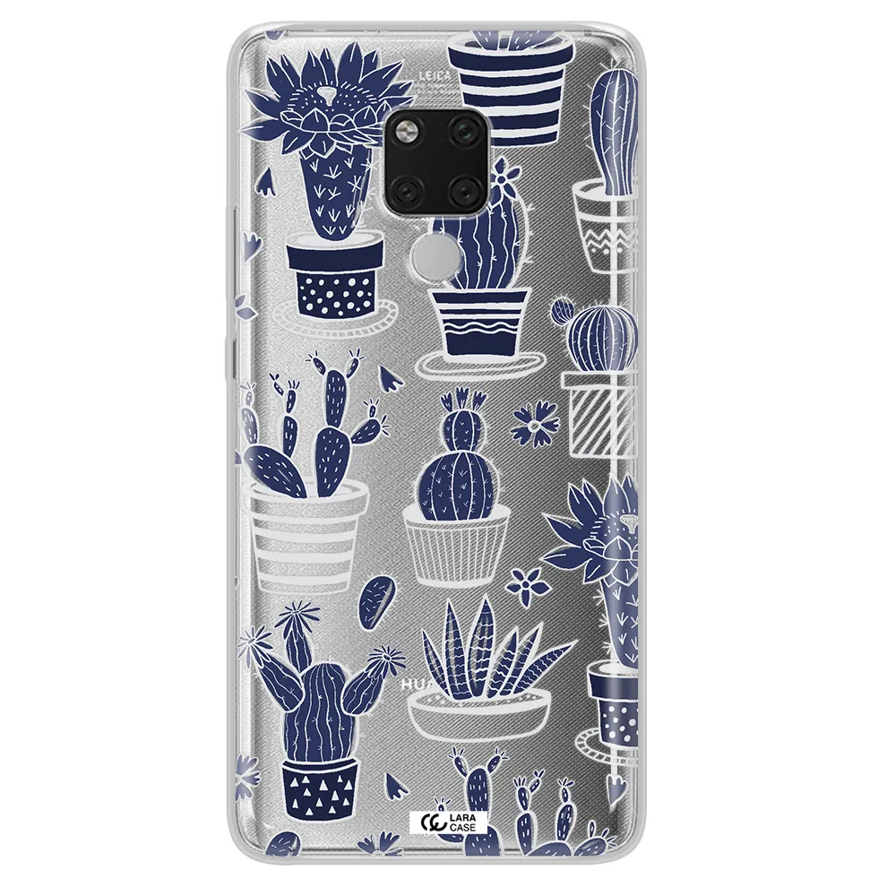 Blue Cactus Huawei Mate 20X Clear TPU Case