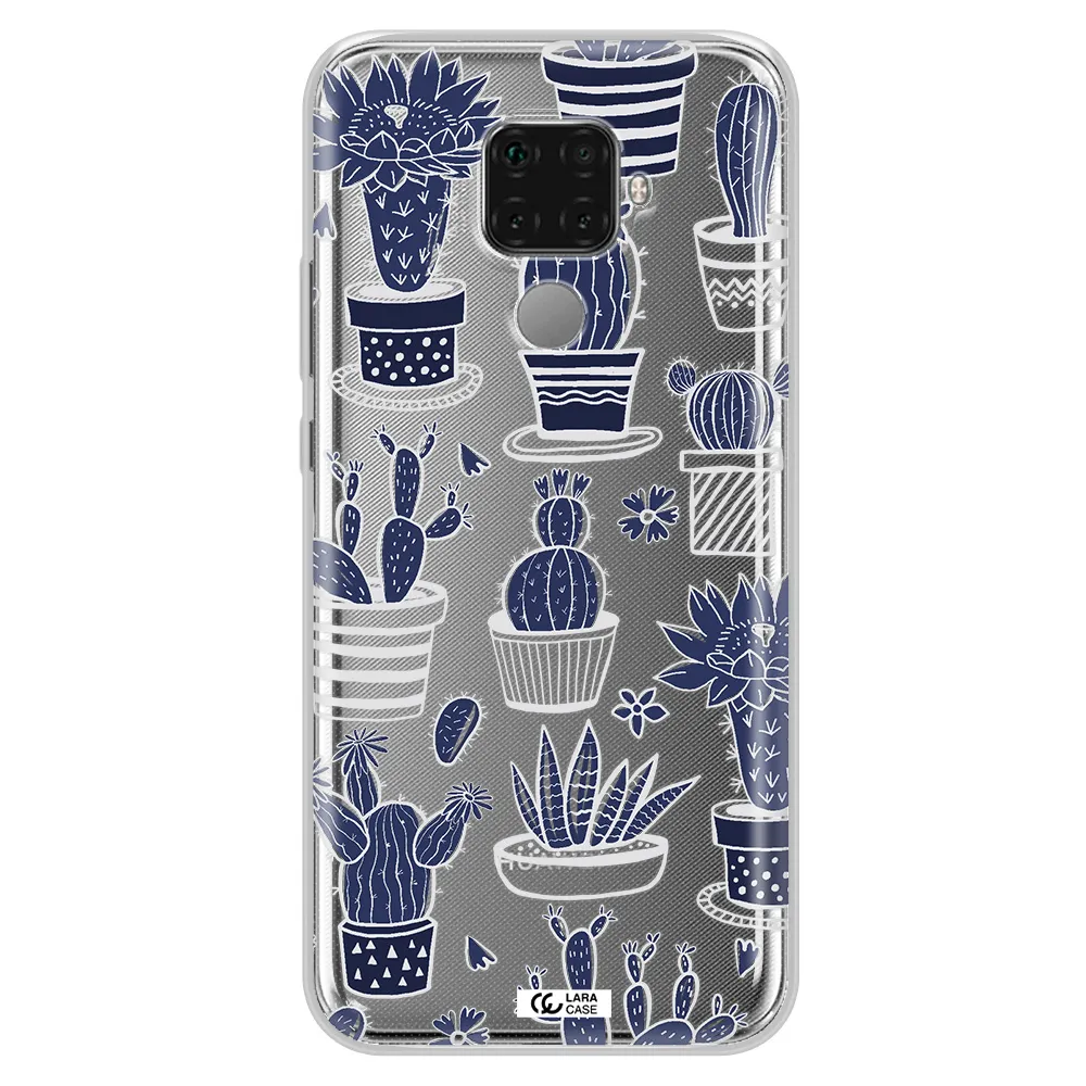 Blue Cactus Huawei Mate 30 Lite Clear TPU Case