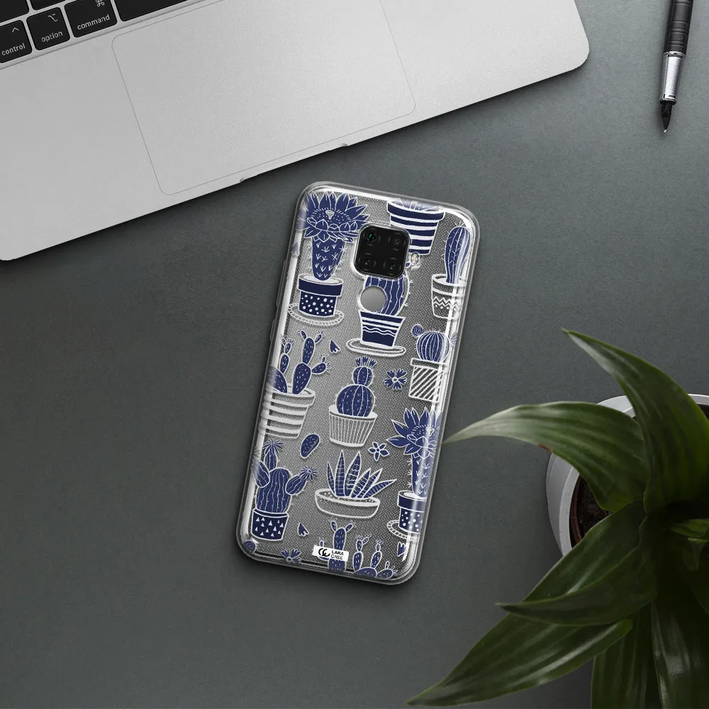 Blue Cactus Huawei Mate 30 Lite Clear TPU Case