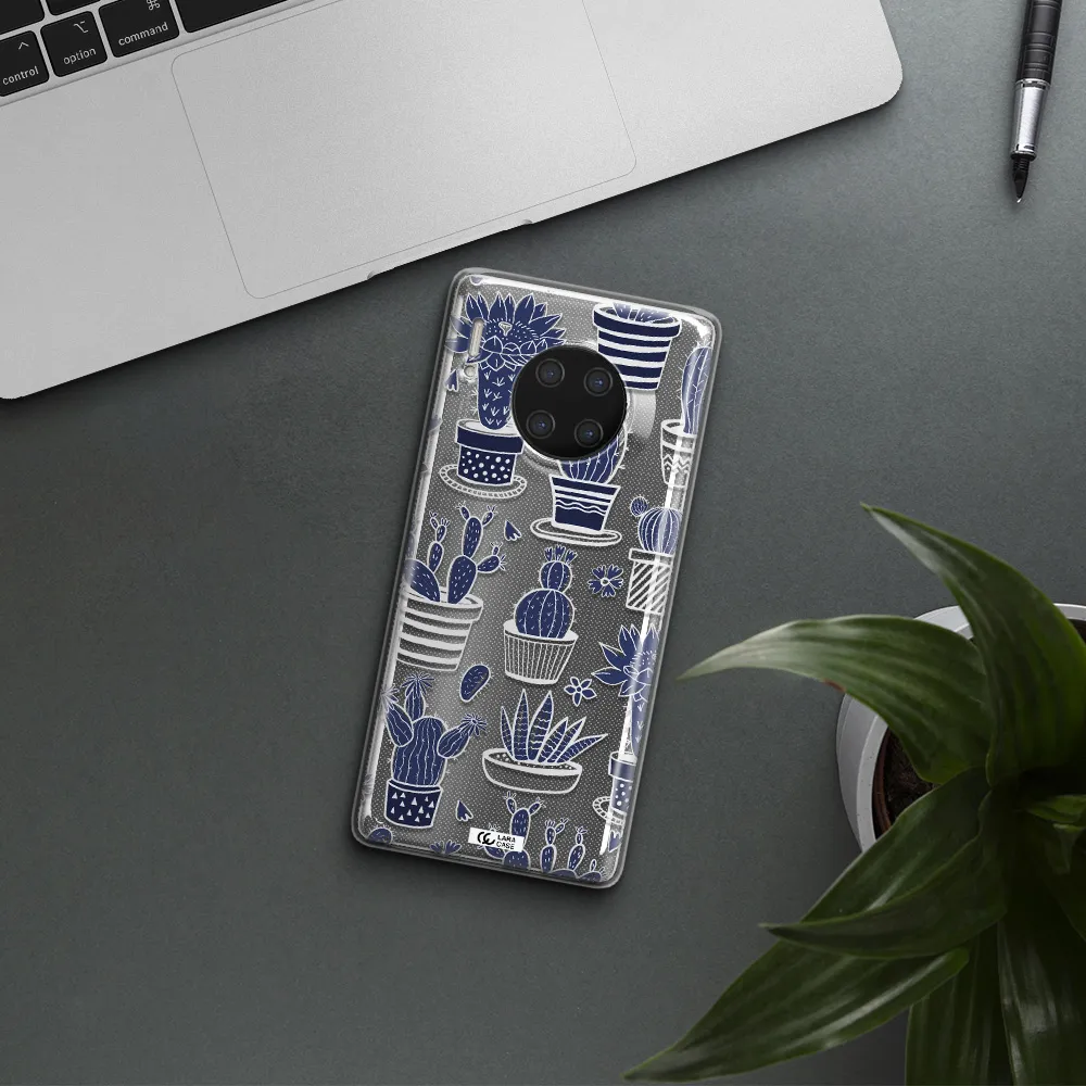 Blue Cactus Huawei Mate 30 Pro Clear TPU Case