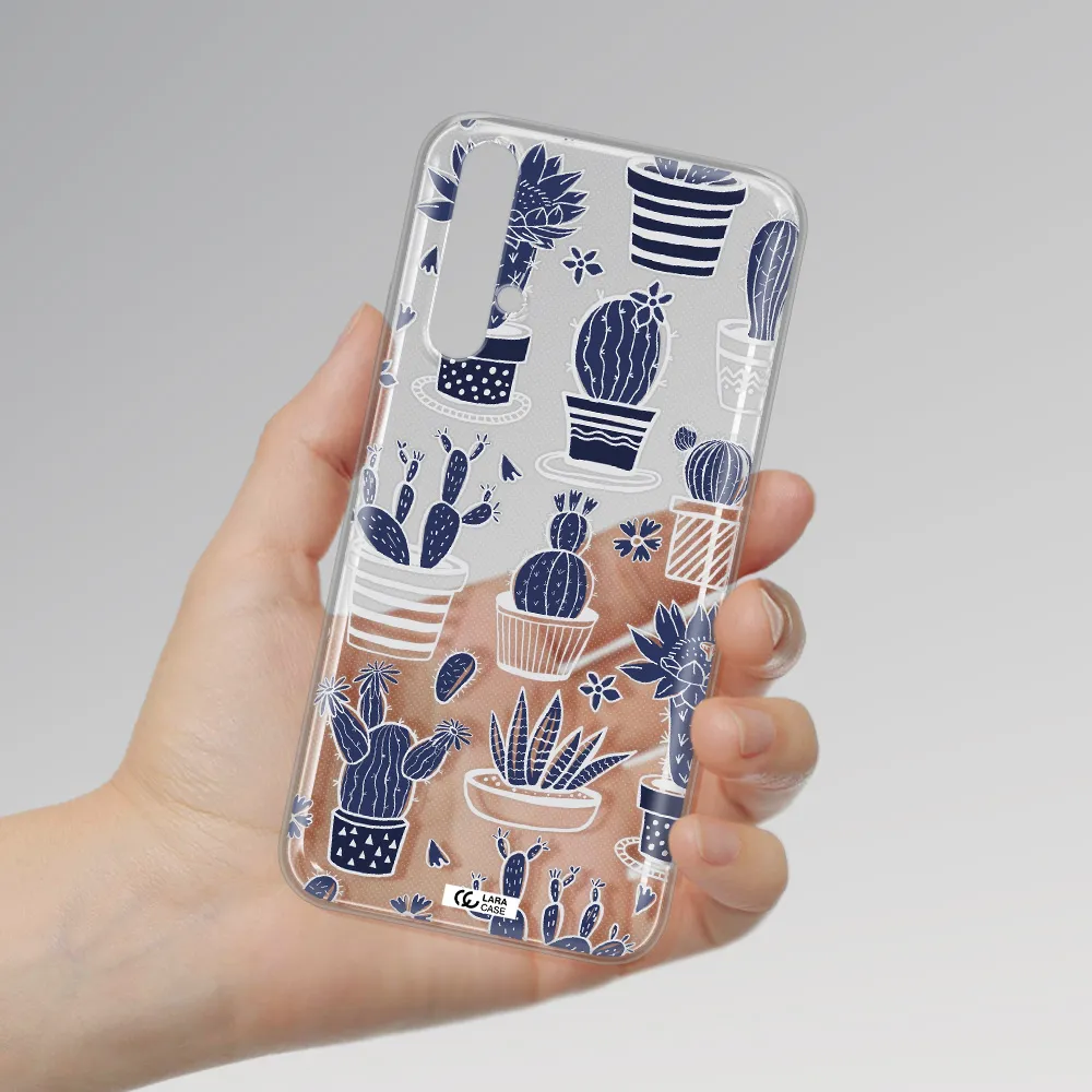 Blue Cactus Huawei Nova 5t Clear TPU Case