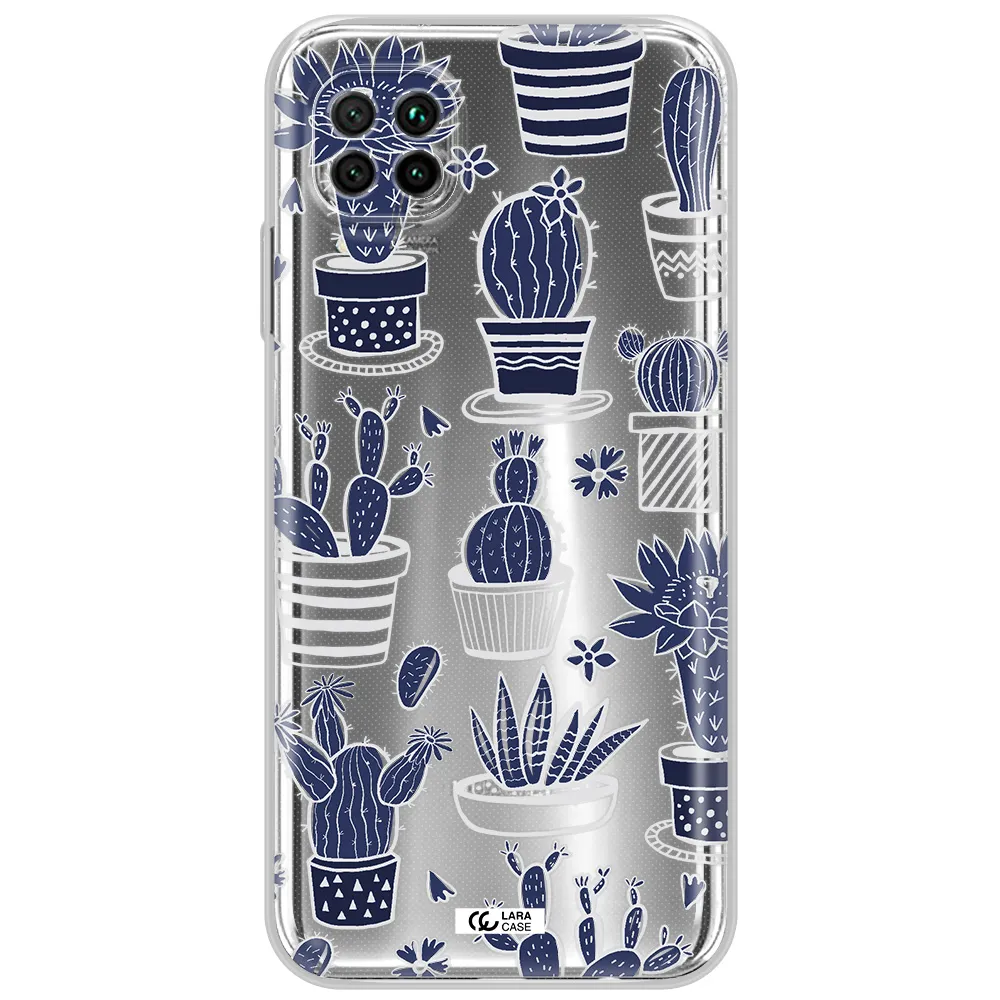 Blue Cactus Huawei Nova 7I Clear Tpu Case