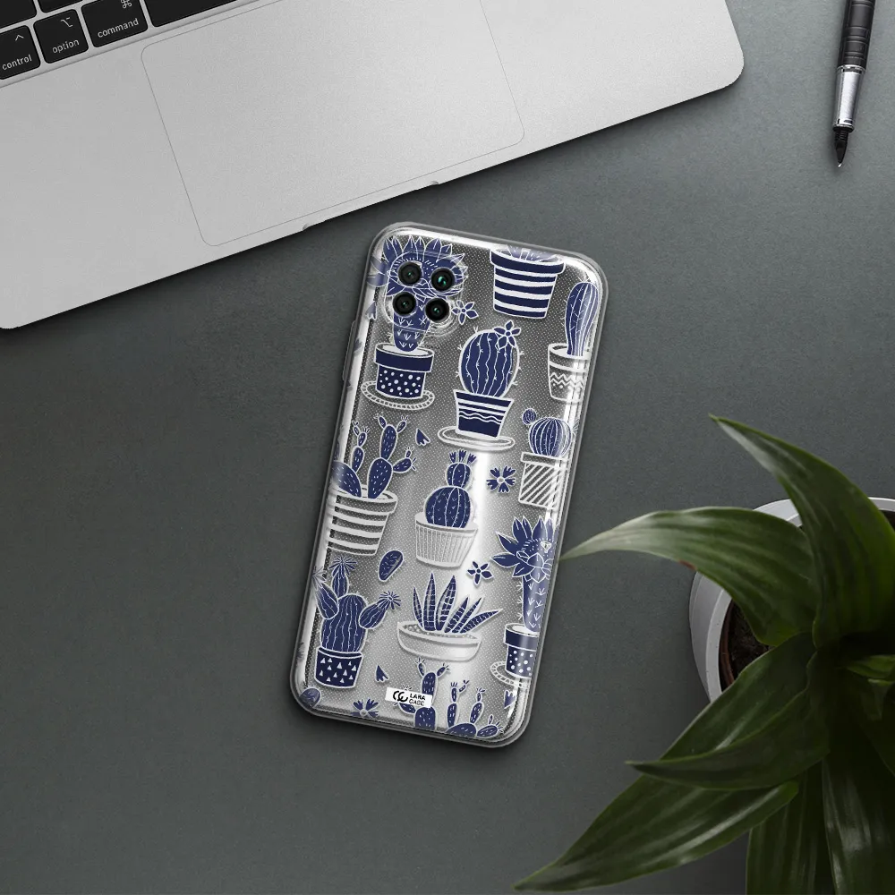 Blue Cactus Huawei Nova 7I Clear Tpu Case