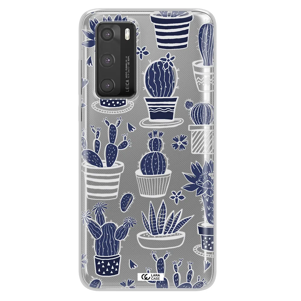 Blue Cactus Huawei P40 Clear TPU Case