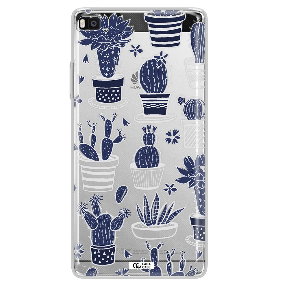 Blue Cactus Huawei P8 Clear TPU Case