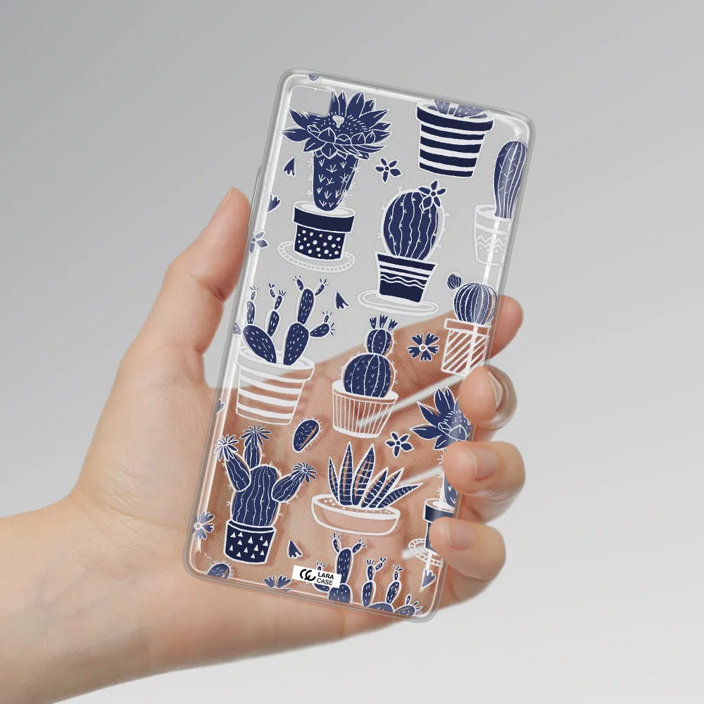 Blue Cactus Huawei P8 Clear TPU Case