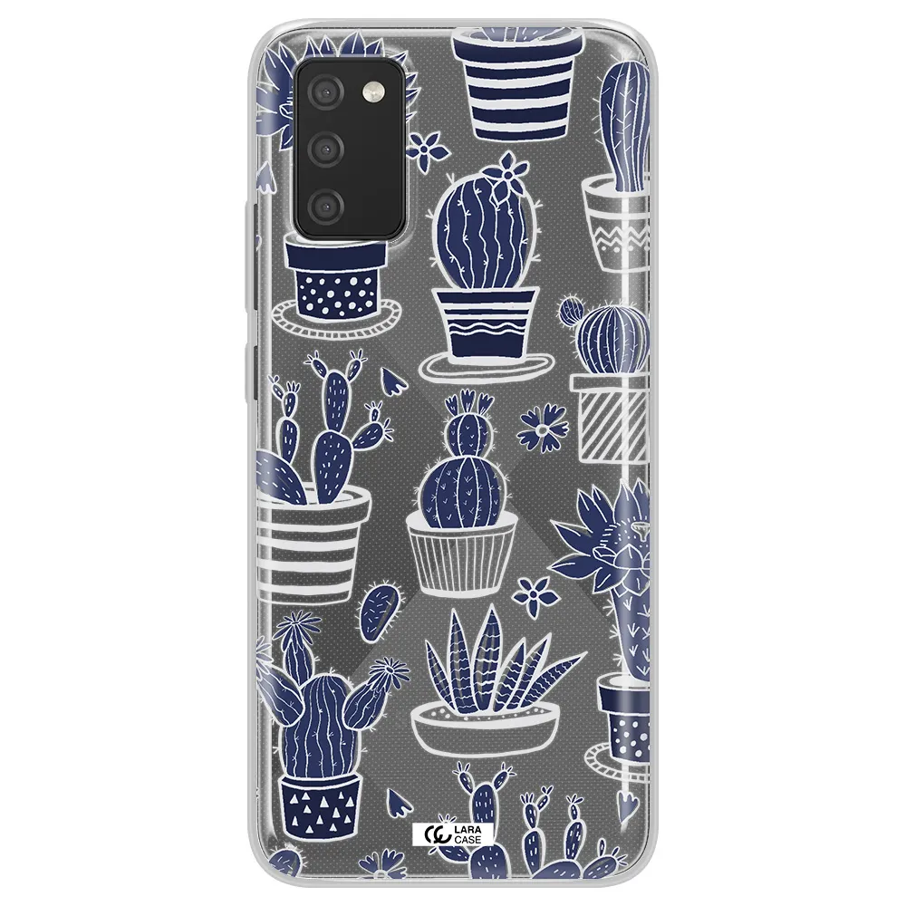 Blue Cactus Samsung A02S Clear TPU Case