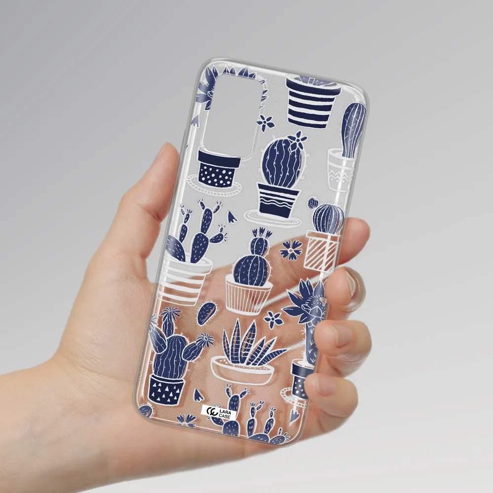 Blue Cactus Samsung A02S Clear TPU Case
