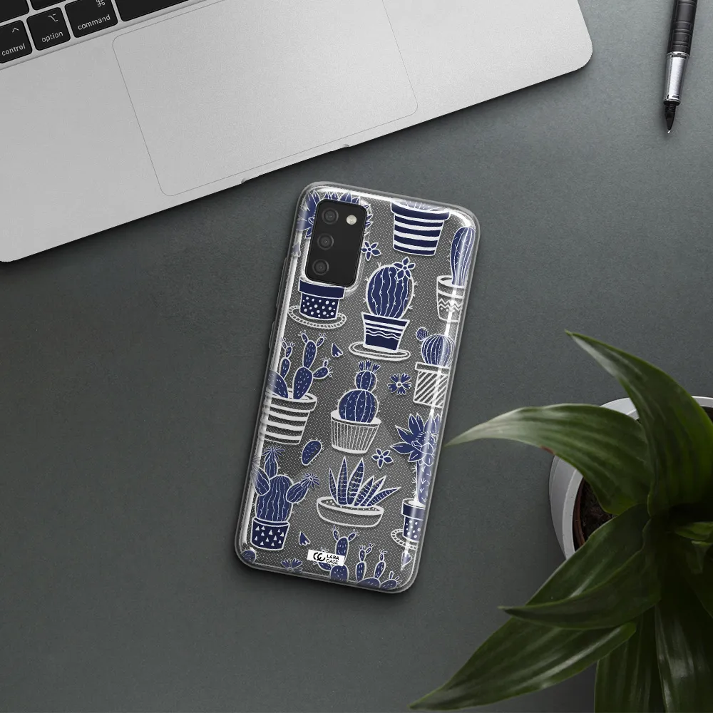 Blue Cactus Samsung A02S Clear TPU Case