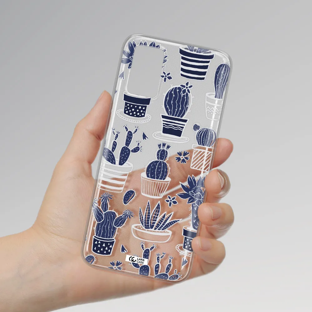 Blue Cactus Samsung A03S Clear TPU Case