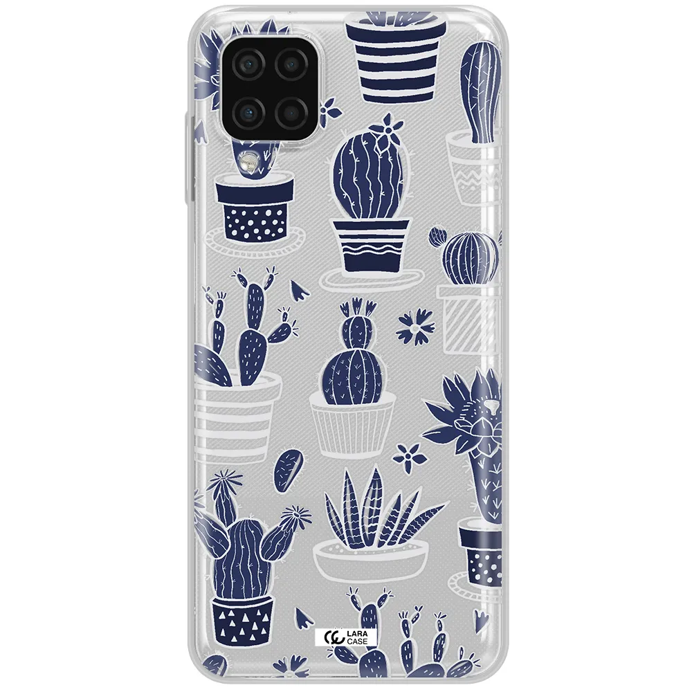 Blue Cactus Samsung A12 4g Clear TPU Case