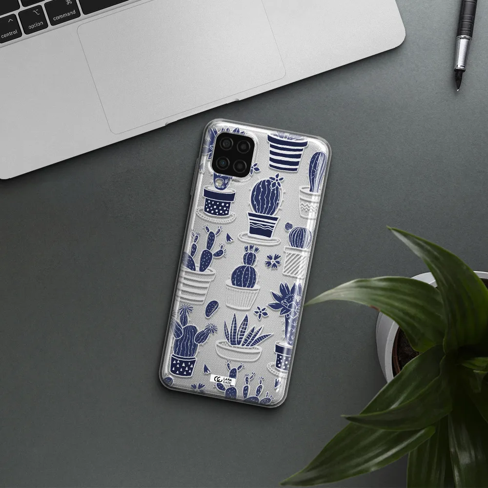 Blue Cactus Samsung A12 4g Clear TPU Case